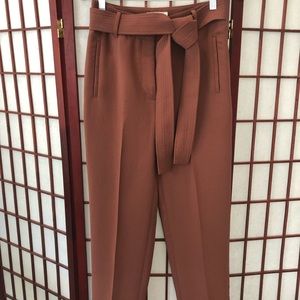 Aritzia Wilfred “New Tie-Front Pant” in gorgeous dusty rust color Size 4